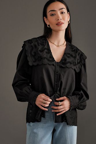 Blouse en Broderie de Coton en Black taille: XS chez - Anthropologie - Modalova