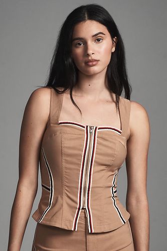 Chemisier Corset de Sport Sans Manches en Beige taille: XS chez Anthropologie - Maeve - Modalova