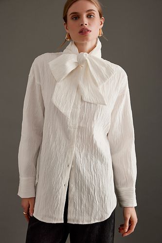 Chemise à naud Iris en White taille: Uk 8 chez Anthropologie - Selected Femme - Modalova