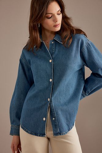 Emma Long-Sleeve Denim Shirt en taille: Uk 10 chez Anthropologie - Selected Femme - Modalova