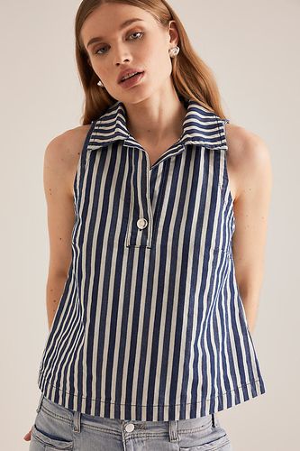 Peg Stripe Collared Sleeveless Top taille: Uk 6 chez Anthropologie - ALIGNE - Modalova