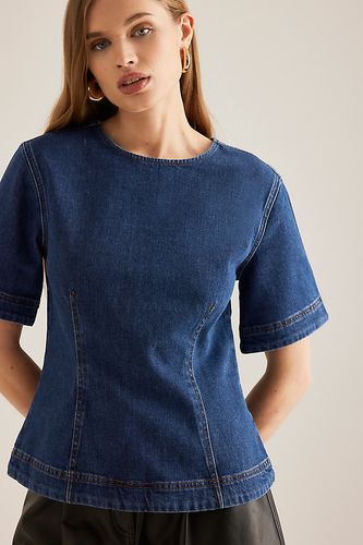 Haut en denim structuré Cheer en Blue taille: Uk 8 chez Anthropologie - ALIGNE - Modalova