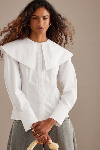 Chemise à col Carol en White taille: Uk 12 chez Anthropologie - ALIGNE - Modalova