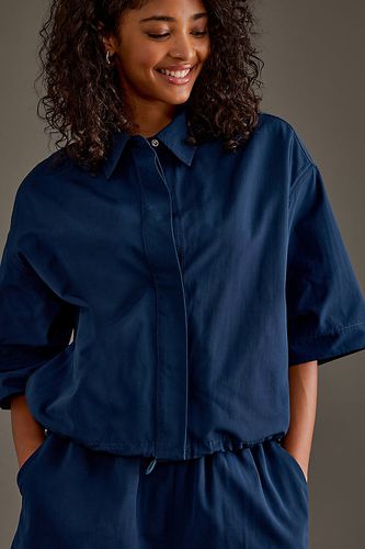 Salulu Chemise à Manches Courtes en Blue taille: XS chez Anthropologie - Samsoe Samsoe - Modalova