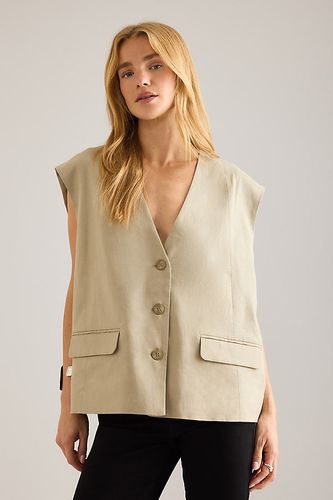Gilet en mélange de lin Izza en taille: Uk 6 chez Anthropologie - Gestuz - Modalova