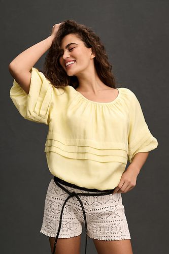 Haut étagé à manches courtes Bubble en Yellow, taille: S chez Anthropologie - Maeve - Modalova