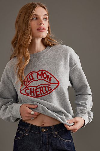 Sweat-shirt à slogan Oui Mon Chérie par taille: L - By Anthropologie - Modalova