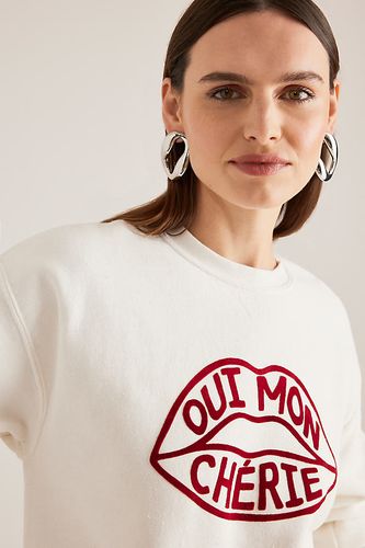 Sweat-shirt à slogan Oui Mon Chérie par en taille: XS - By Anthropologie - Modalova