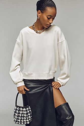 Bow-Back Graphic Sweatshirt en White taille: XS chez Anthropologie - Maeve - Modalova