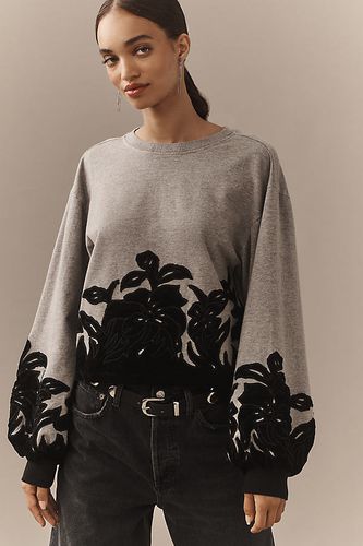 Sweat-shirt en velours avec appliqué taille: XS - By Anthropologie - Modalova