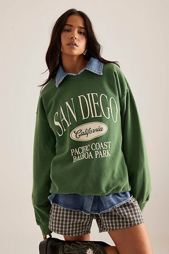 Sweat-shirt graphique City en Green taille: XS - By Anthropologie - Modalova