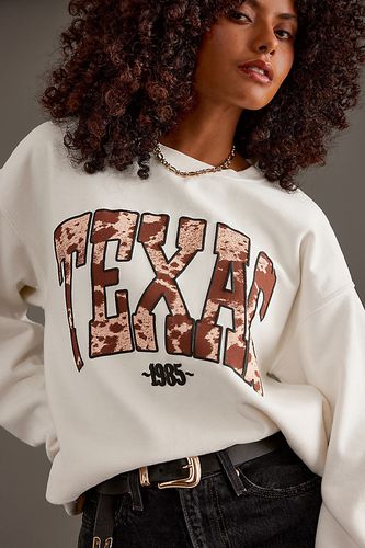 Sweat-shirt surdimensionné Texas par en White taille: XS - By Anthropologie - Modalova