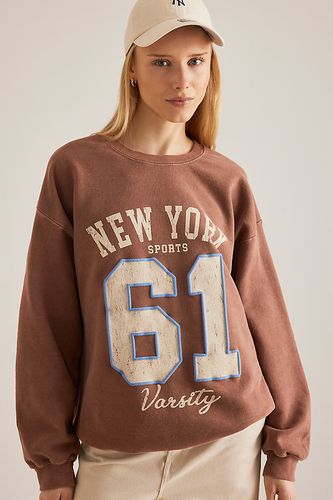 Sweat-shirt graphique New York en Brown taille: XS - By Anthropologie - Modalova