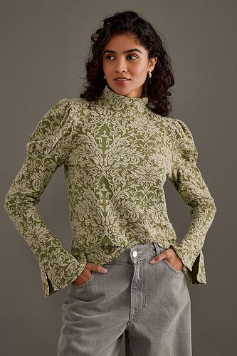 Par Anthropologie Haut Jacquard à Manches Bouffantes et Col Roulé par taille: S - By Anthropologie - Modalova