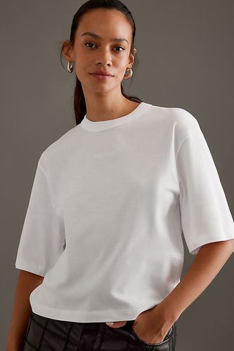 T-shirt court Tamra en White taille: XS chez Anthropologie - Selected Femme - Modalova