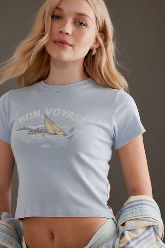 Sporty Cropped T-Shirt en Blue taille: XS chez Anthropologie - Levi's - Modalova