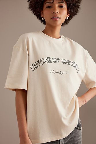T-shirt oversize Family en Beige, taille: XS chez Anthropologie - House of Sunny - Modalova