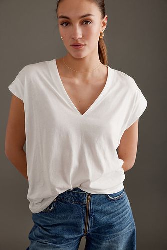 T-shirt col V Le Mid en taille: XS chez Anthropologie - FRAME - Modalova