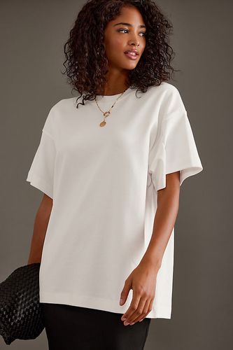 T-shirt surdimensionné à manches courtes en White taille: XS chez - Anthropologie - Modalova