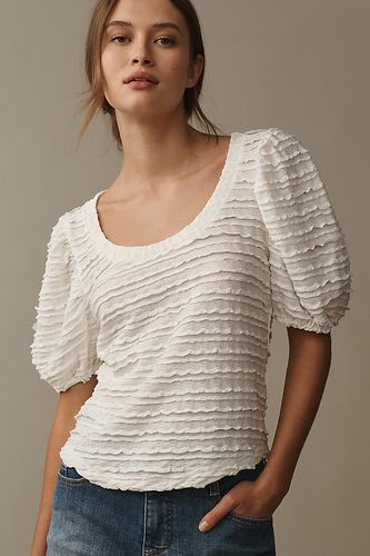 Haut Volants Texturé Par Anthropologie par en White taille: XS - By Anthropologie - Modalova