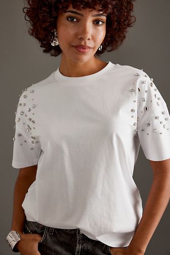 T-shirt orné de strass en taille: S - By Anthropologie - Modalova