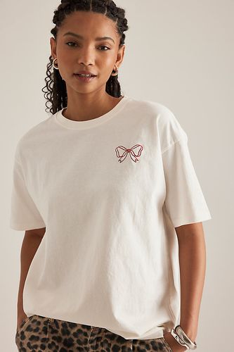 T-shirt Boyfriend Graphique Dîner en taille: Uk 10 chez Anthropologie - Damson Madder - Modalova