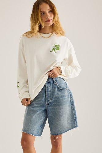 T-shirt à manches longues Matcha Moments en taille: Uk 14 chez Anthropologie - Damson Madder - Modalova