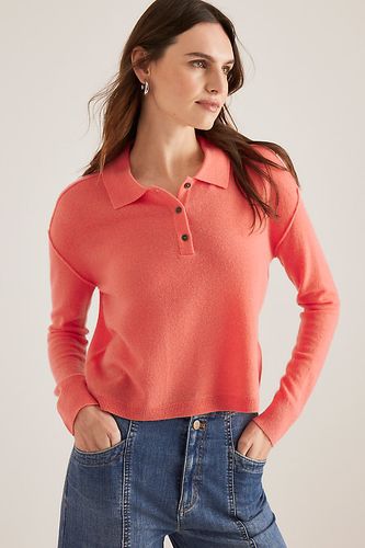 The Jensen Cashmere Cropped Polo Jumper by en Pink taille: XS chez Anthropologie - Pilcro - Modalova