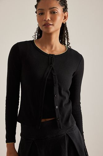 Cardigan pointelle Sybil en taille: Uk 6 chez Anthropologie - Damson Madder - Modalova