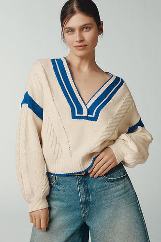 Pull Câble Col V taille: XS chez Anthropologie - Maeve - Modalova