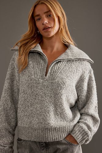 Pull à demi-zip en mélange de laine taille: XL - By Anthropologie - Modalova