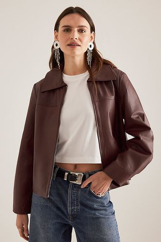 Veste en cuir Bea en taille: Uk 6 chez Anthropologie - Selected Femme - Modalova