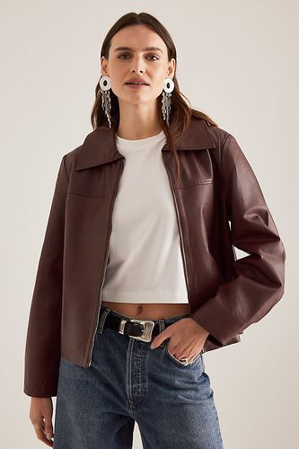 Veste en cuir Bea en taille: Uk 8 chez Anthropologie - Selected Femme - Modalova