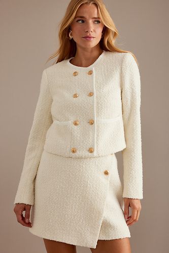 Veste en tweed croisée Layana en taille: Uk 10 chez Anthropologie - 4th & Reckless - Modalova