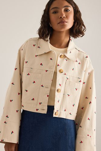 Veste utilitaire courte en coton brodée à icône taille: S chez Anthropologie - Pilcro - Modalova
