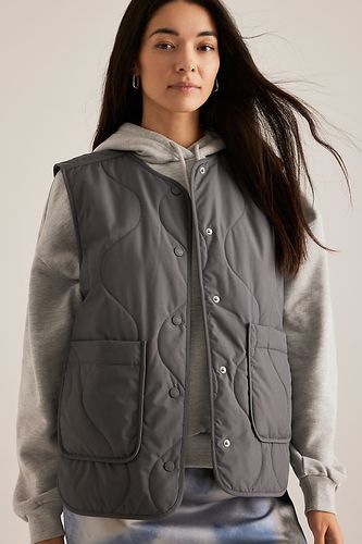 Gilet matelassé Saya en Grey taille: M chez Anthropologie - Samsoe Samsoe - Modalova