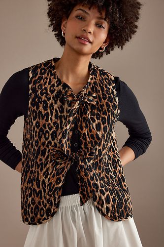 Veste matelassée sans manches nouée sur le devant Tilly taille: Uk 6 chez Anthropologie - Damson Madder - Modalova