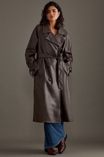 Trench-coat en simili cuir Uniform en taille: L/xl p chez Anthropologie - Good American - Modalova