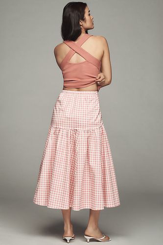 Drop-Waist Midi Skirt en Pink taille: XS chez Anthropologie - Hutch - Modalova