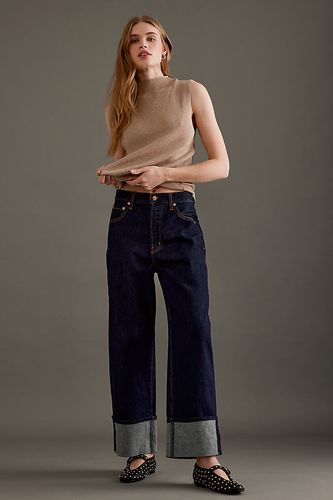 Jeans Ryder taille haute coupe droite avec revers en Blue, taille: 29 chez Anthropologie - Pistola - Modalova