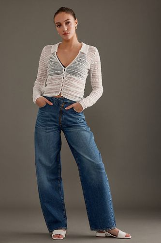 Jean taille haute à fermeture zippée en biais Barrel FRAME par en Blue, taille: 28 chez Anthropologie - CADRE - Modalova