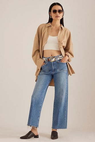 Anessa Raw Hem Wide-Leg Jeans en Blue, taille: 26 chez Anthropologie - PAIGE - Modalova