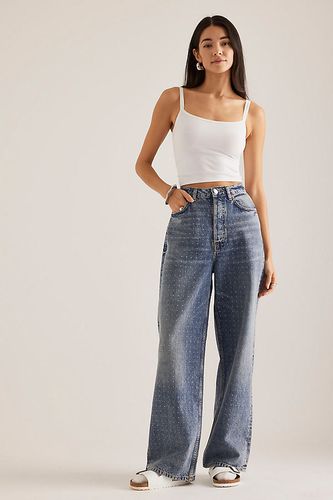 Jeans Shelly à Jambes Larges Cloutés en Blue, taille: 25 chez Anthropologie - Samsoe Samsoe - Modalova