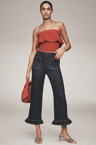 Le jean évasé raccourci à volants en denim Colette par Maeve par en , taille: 26 chez Anthropologie - The Colette Collection by Maeve - Modalova