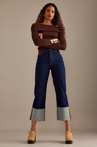 Le Jean Droit Taille Haute Scotty à Revers par en , taille: 31 chez Anthropologie - Pilcro - Modalova