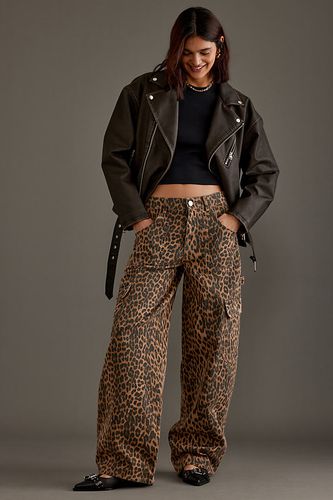 Jeans cargo à pattes larges et motif léopard de , taille: Uk 10 chez Anthropologie - Damson Madder - Modalova