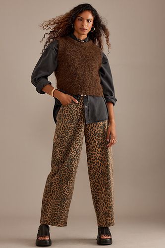 Jeans cargo à pattes larges et motif léopard de , taille: Uk 6 chez Anthropologie - Damson Madder - Modalova