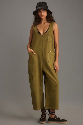 Combinaison à Jambes Larges Zippée Devant en Green, taille: S chez Anthropologie - Pilcro - Modalova