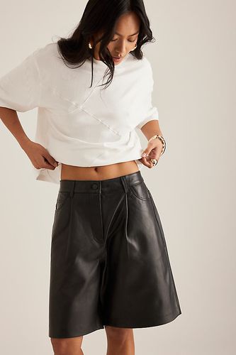 Shorts en cuir taille haute Vista en taille: Uk 6 chez Anthropologie - Selected Femme - Modalova