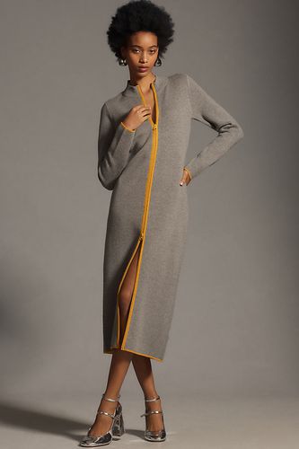 Robe pull midi à manches longues et col zippé taille: S chez Anthropologie - Maeve - Modalova